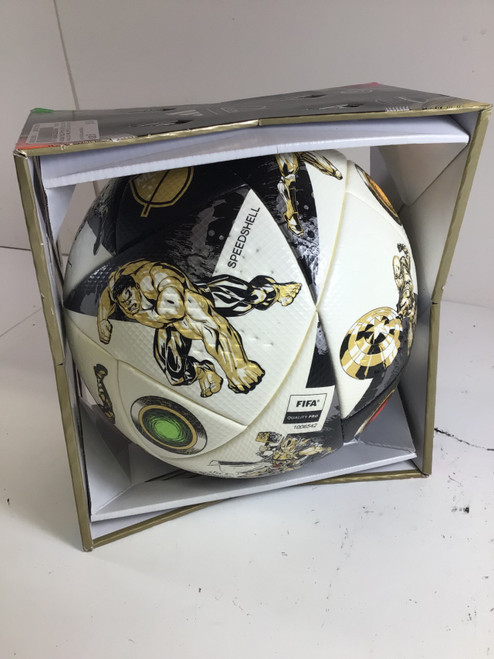 Vist Large View of Product Image Which is NEW Adidas MLS PRO OFFICIAL MATCH MARVEL BALL All Size Soccer Ball White And Gold 5