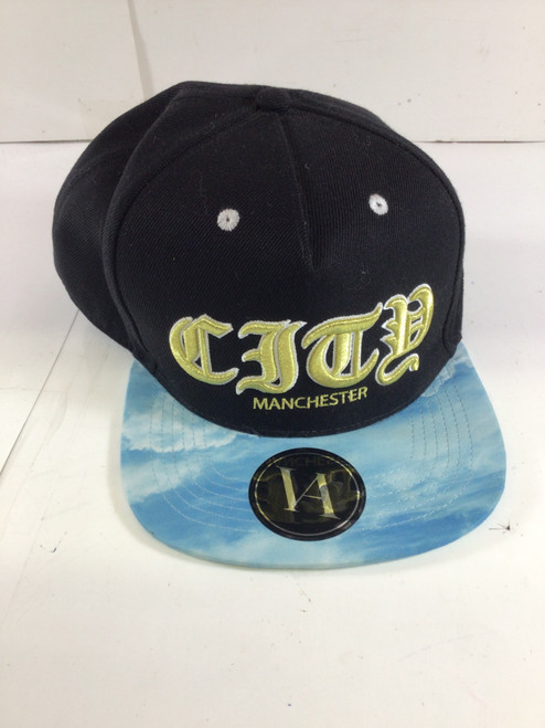 Vist Large View of Product Image Which is NEW VENTIUS MAN CITY ADJUSTABLE HAT Outerwear Mens Hat Black And Carolina Blue