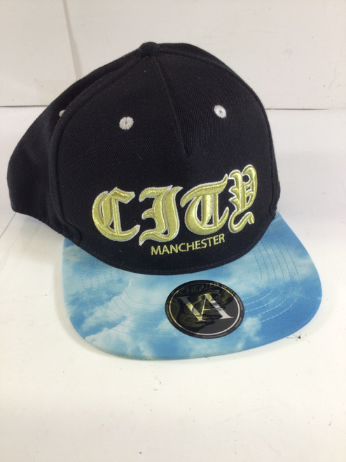 Vist Large View of Product Image Which is NEW VENTIUS MAN CITY ADJUSTABLE HAT Outerwear Mens Hat Black And Carolina Blue