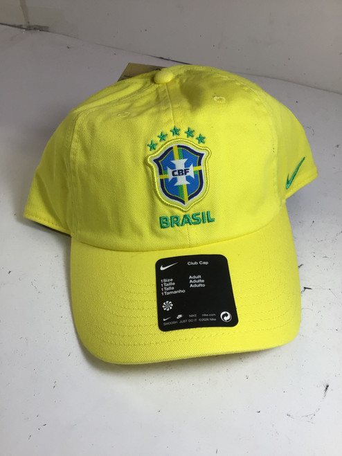 Vist Large View of Product Image Which is NEW Nike CBF BRAZIL ADJUSTABLE HAT Outerwear Mens Hat Yellow