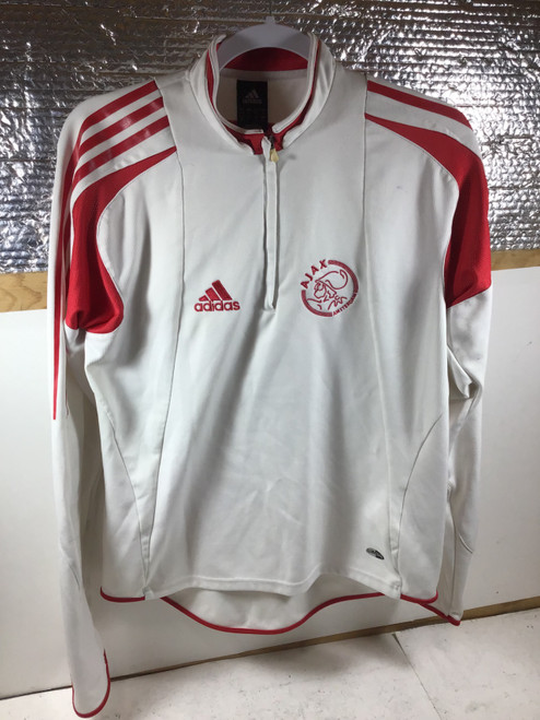 Vist Large View of Product Image Which is Used Adidas AJAX AMSTERDAM QUARTER ZIP-UP L.S. Cold/Moisture M MD