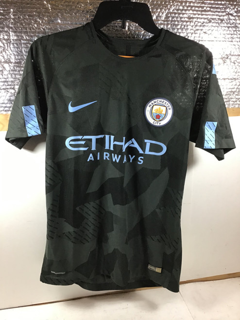 Vist Large View of Product Image Which is NEW Nike MANCHESTER CITY JERSEY Soccer Top Adt Green MD