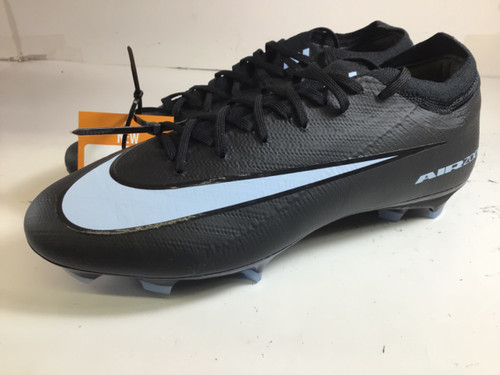 Vist Large View of Product Image Which is NEW Nike ZOOM VAPOR 16 ELITE CLEATS Soccer Cleats Black And Sky Blue Senior 9.5