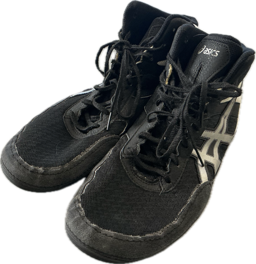 Vist Large View of Product Image Which is Used Asics Wrestling Shoes Black Senior 12