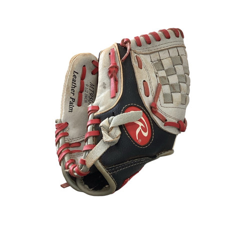 Vist Large View of Product Image Which is Used Rawlings GLOVE BB/SB Glove LH Throw Grey 9 1/2"
