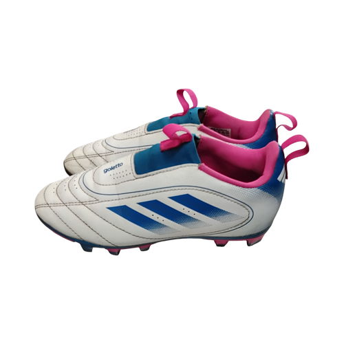 Vist Large View of Product Image Which is Used Adidas GOLETTO Soccer Cleats Royal Blue Junior 01.5