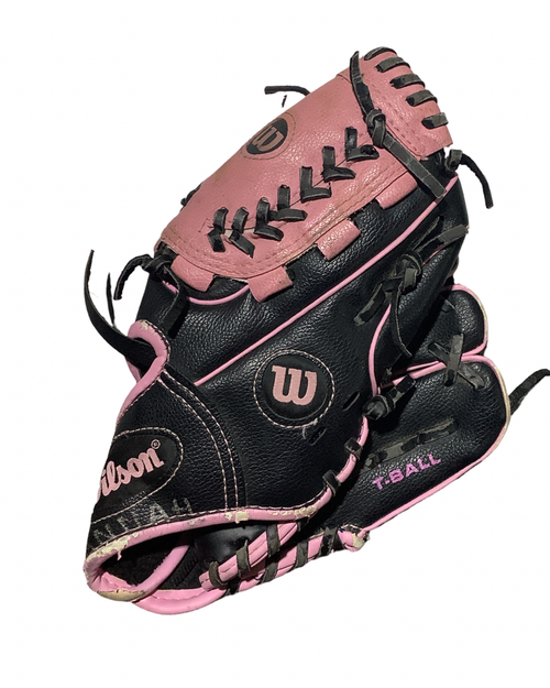Vist Large View of Product Image Which is Used Wilson A200 BB/SB Glove RH Throw Black 10"