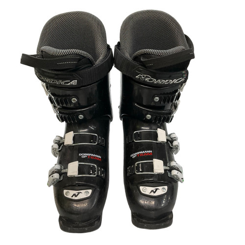 Vist Large View of Product Image Which is Used Nordica DOBERMANN GP TEAM Mens DH Ski Boot Black 235 MP - J05.5 - W06.5