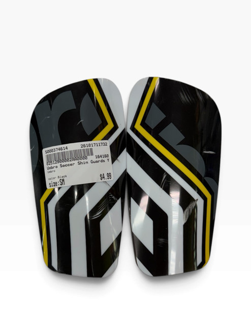 Vist Large View of Product Image Which is Used Umbro Soccer Shin Guards Youth Black SM