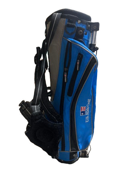 Vist Large View of Product Image Which is Used US Kids US KIDS 3 WAY STAND BAG Jr Stand Bag Silver/White/Royal