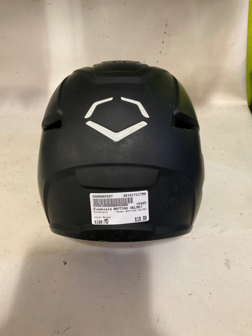 Vist Large View of Product Image Which is Used Evoshield BATTING HELMET Batting Helmet No Mask Black MD