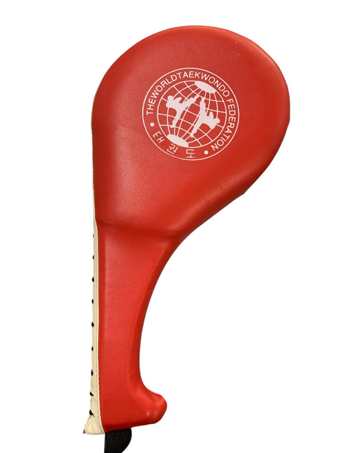 Vist Large View of Product Image Which is Used TAEKWONDO KICK PAD Boxing Pads Red