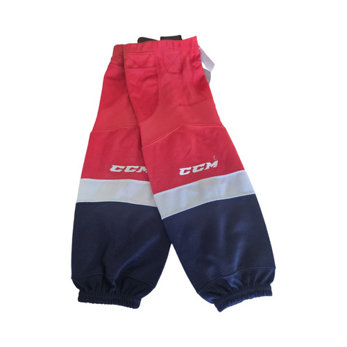 Vist Large View of Product Image Which is Used YOUTH HOCKEY SOCKS Hockey Sock Red Youth