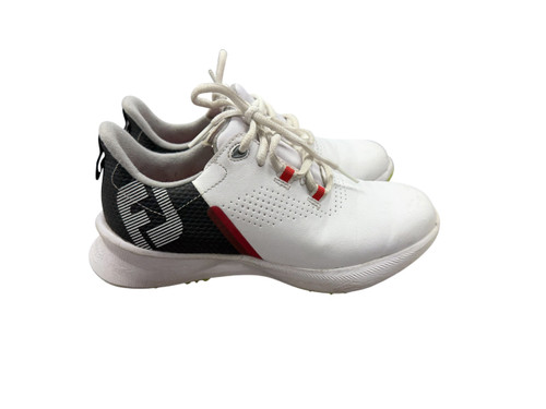 Vist Large View of Product Image Which is Used Foot Joy Jr Golf Shoes White Junior 02