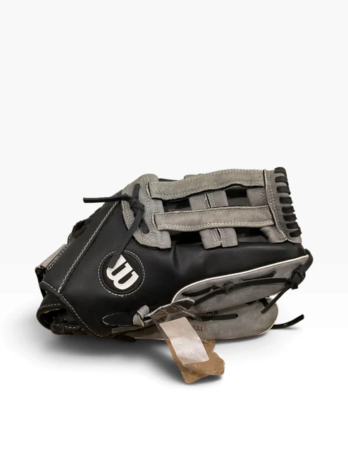 Vist Large View of Product Image Which is Used Wilson ELITE 14 A2444 BB/SB Glove RH Throw Grey 14"