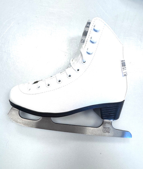 Vist Large View of Product Image Which is Used Lake Placid CASCADE Girls Figure Skate White Junior 03