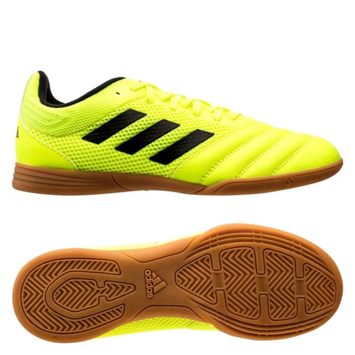Vist Large View of Product Image Which is Used Adidas COPA 19.4 IN Soccer Indoor Shoes Yellow Senior 10