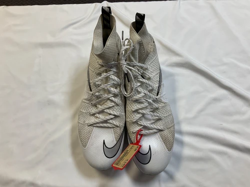 Vist Large View of Product Image Which is Used Nike Adult FB Cleats White Senior 14