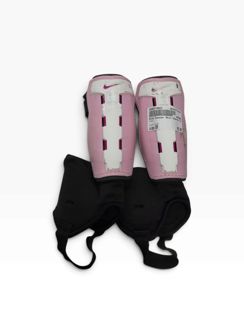 Vist Large View of Product Image Which is Used Nike Soccer Shin Guards Youth Pink SM