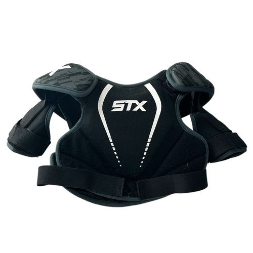 Vist Large View of Product Image Which is Used STX STX MD STALLION 75 SHLD Lacrosse Shoulder Pads Grey MD
