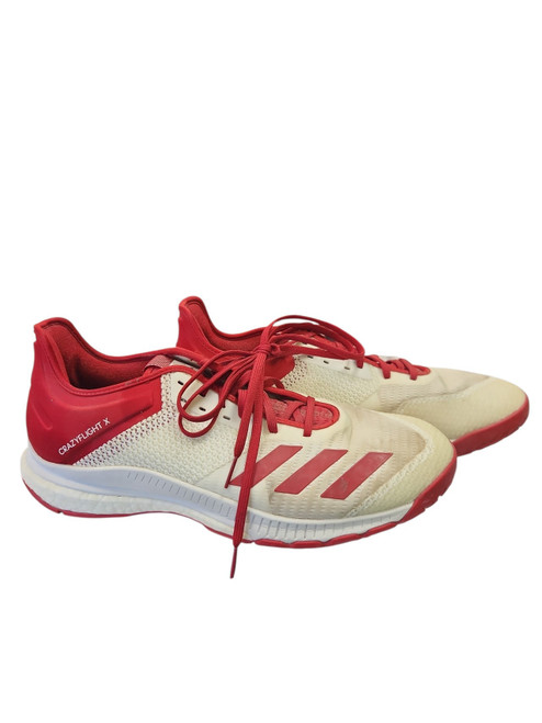 Vist Large View of Product Image Which is Used Adidas VB Shoes Adult Red And White Senior 12