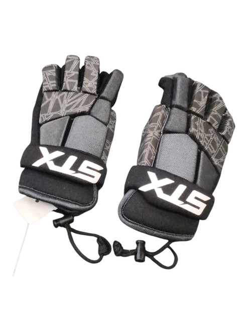 Vist Large View of Product Image Which is Used STX STALLION 75 Lacrosse Gloves Junior Black SM