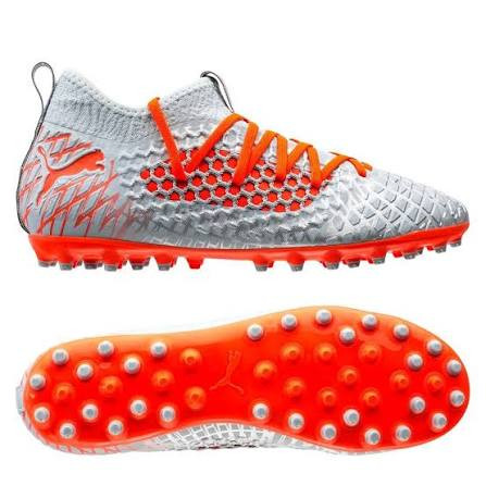 Vist Large View of Product Image Which is Used Puma FUTURE 4.3 NETFIT MG Soccer Turf Shoes Grey Senior 9