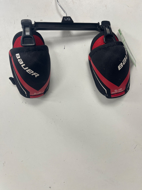 Vist Large View of Product Image Which is Used Bauer LEGACY Youth Elbow Pads SM