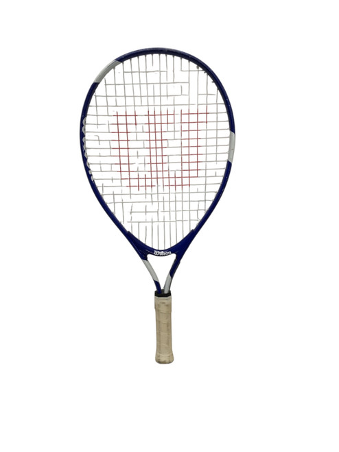 Vist Large View of Product Image Which is Used Wilson US OPEN Junior Tennis Racquet Navy Blue 21"