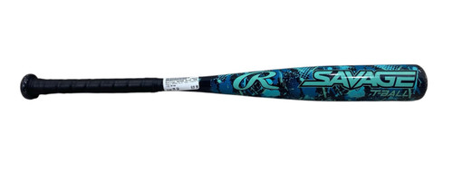 Vist Large View of Product Image Which is Used Rawlings SAVAGE ALLOY TBALL RTB6SAV12 BB/SB T-Ball Bat 25"