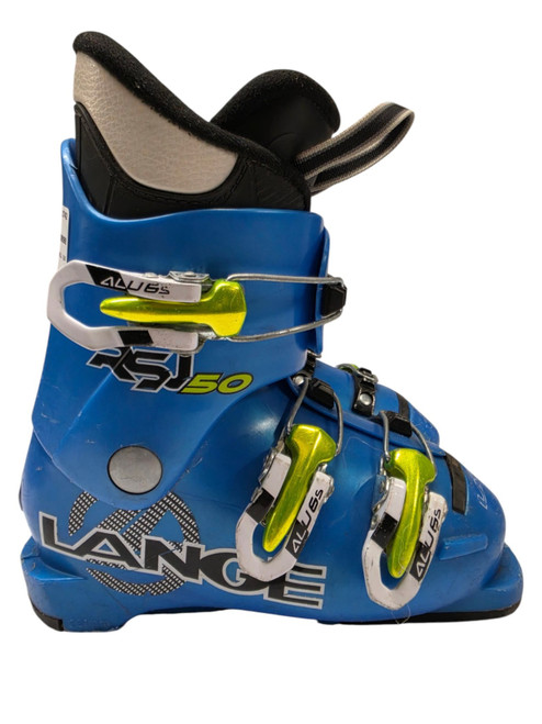 Vist Large View of Product Image Which is Used Lange RSJ 50 Junior Ski Boots Blue 18.5 Mondo