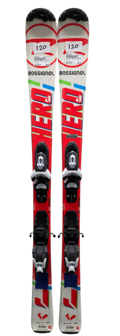 Vist Large View of Product Image Which is Used Rossignol Hero Junior Skis With Bindings 120 cm