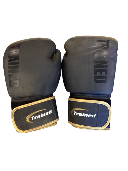 Vist Large View of Product Image Which is Used Trained Boxing Gloves Black MD