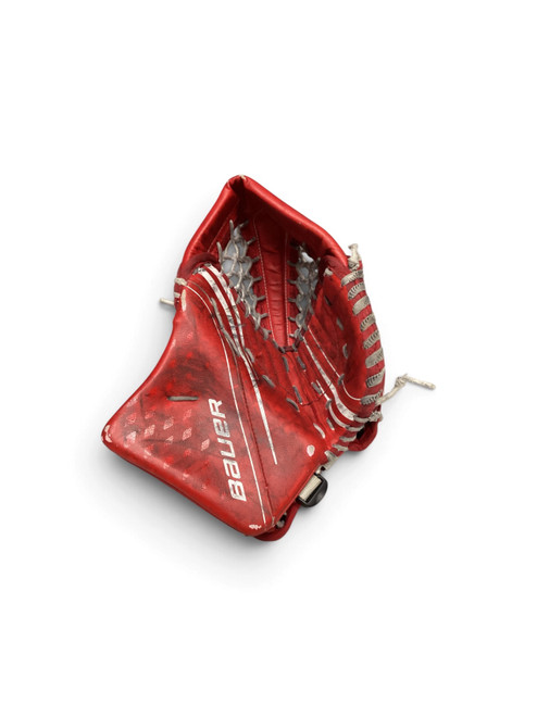 Vist Large View of Product Image Which is Used Bauer VAPOR X2.7 Junior Goalie Catcher Red