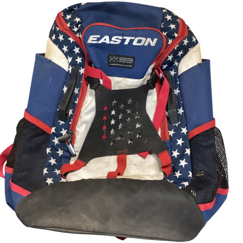 Vist Large View of Product Image Which is Used Easton USA BACK PACK BB/SB Player Backpack White