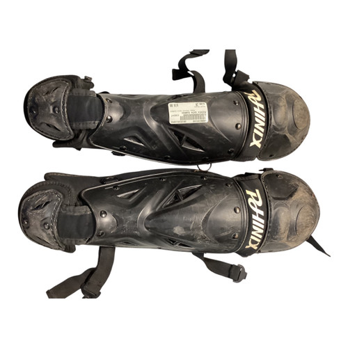 Vist Large View of Product Image Which is Used PHINIX SHIN GUARDS Catchers Leg Guards Black Junior