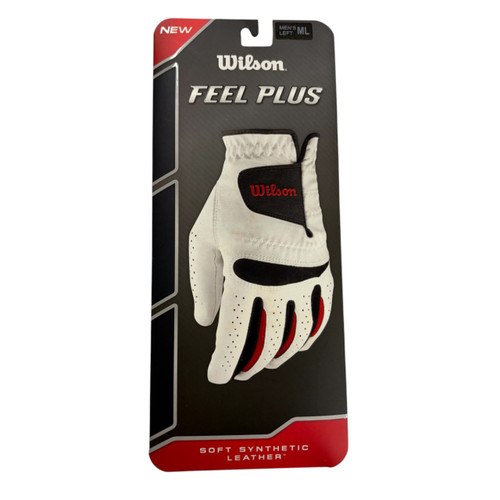 Vist Large View of Product Image Which is Used Wilson Mens Golf Glove MLH White LG