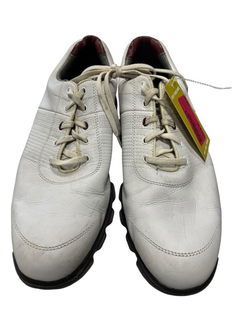 Vist Large View of Product Image Which is Used Foot Joy DRYJOYS Mens Golf Shoes White Senior 12