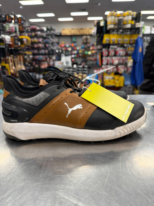 Vist Large View of Product Image Which is Used Puma IGNITE Mens Golf Shoes Black Senior 10.5