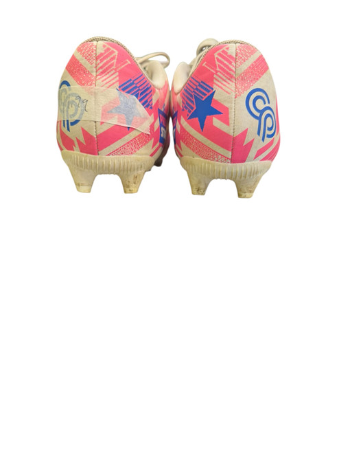 Vist Large View of Product Image Which is Used Puma Soccer Cleats Pink Adjustable
