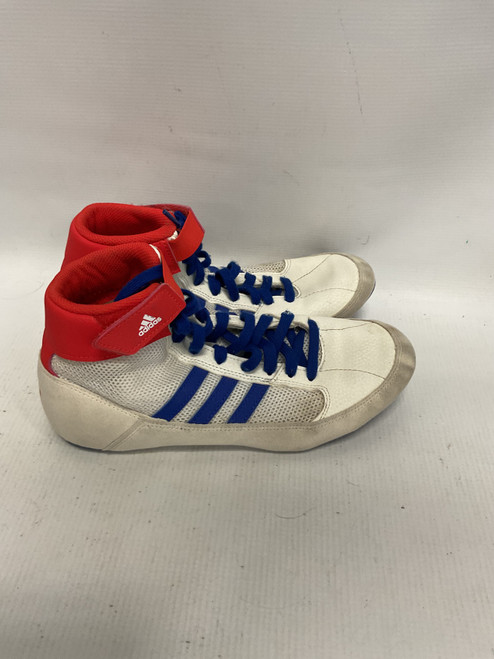 Vist Large View of Product Image Which is Used Adidas Wrestling Shoes White Senior 6