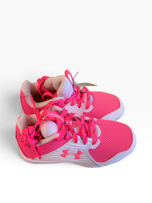Vist Large View of Product Image Which is New Under Armour BB/SB CLEATS BB/SB Cleats Pink Youth 11.0