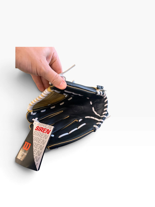 Vist Large View of Product Image Which is New Wilson A500 BB/SB Glove LH Throw Black 12 1/2"