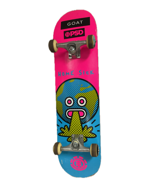 Vist Large View of Product Image Which is Used Element HOME SICK Complete Skateboard Pink 8"