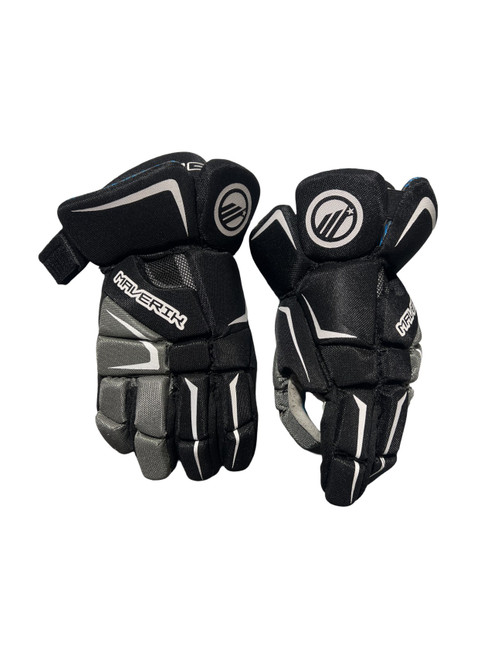 Vist Large View of Product Image Which is Used Maverik CHARGER Lacrosse Gloves Mens Black 13"