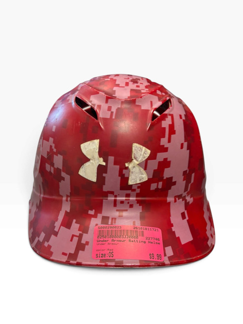 Vist Large View of Product Image Which is Used Under Armour Batting Helmet Mask Red One Size