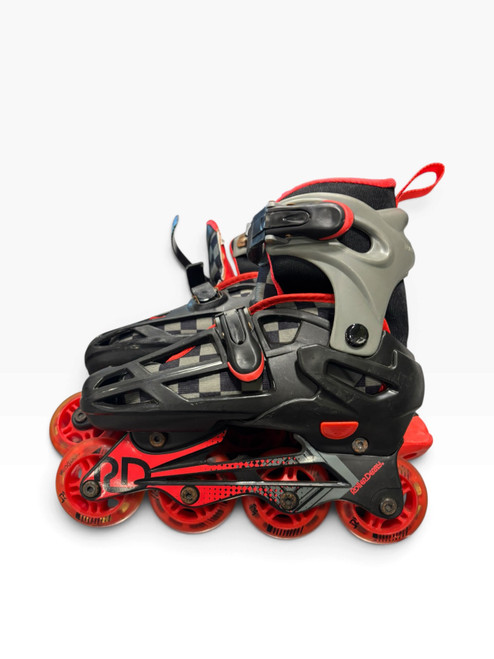 Vist Large View of Product Image Which is Used RollerDerby Junior Rec Fitness Skates Black Adjustable
