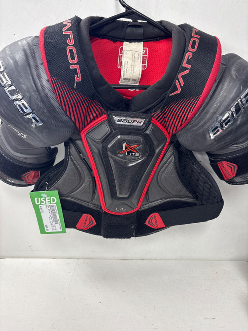 Vist Large View of Product Image Which is Used Bauer VAPOR 1X LITE Junior Shoulder Pads LG