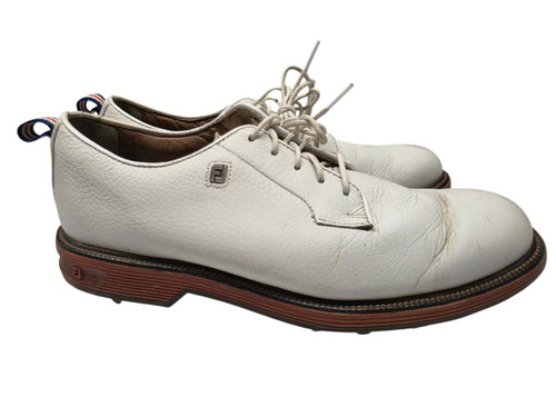 Vist Large View of Product Image Which is Used FootJoy 53989 Mens Golf Shoes White Size 8