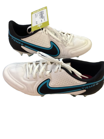Vist Large View of Product Image Which is Used Nike Soccer Cleats White Senior 8.5
